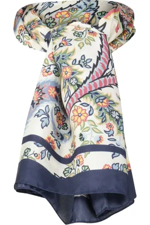 Etro Akcesoria, Kobieta, Wielobarwność, ONE SIZE, Elegancki szal jedwabny we wzór paisley