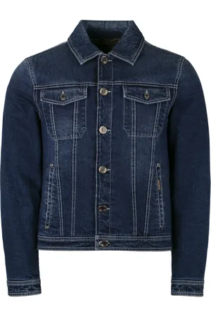 MOORER Kurtki, Mężczyzna, Niebieski, M, Denim, Denim Goose Down Padded Jacket