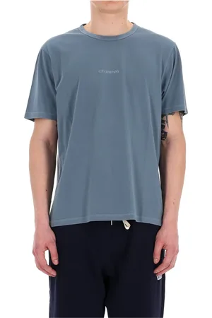 C.P. Company Koszulki, Mężczyzna, Niebieski, M, Unik T-shirt z barwnikiem