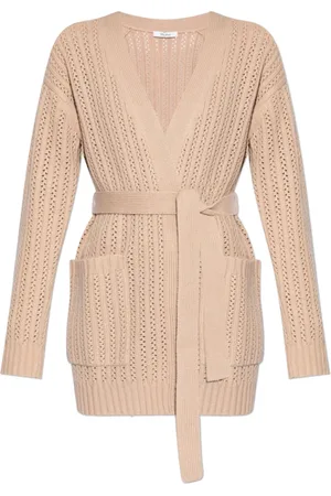 Max Mara Swetry, Kobieta, Beżowy, S, Wełna, Cardigan Balzac