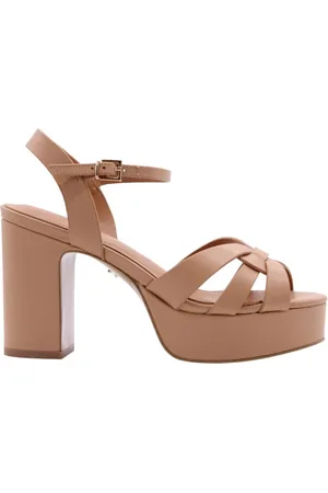 Lola Cruz Buty, Kobieta, brązowy, 40 EU, Skóra, Sandały w cętki