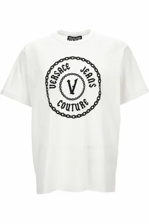 VERSACE Koszulki, Mężczyzna, Biały, S, T-shirty i Polosy