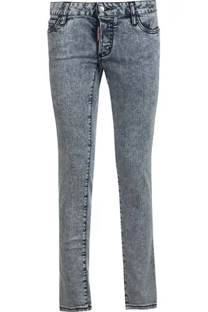 Dsquared2 Jeansy, Kobieta, Niebieski, M, Bawełna, Niebieskie jeansy skinny
