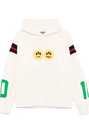 BARROW Bluzy, Mężczyzna, Wielobarwność, L, Biała bluza z kapturem dla stylowego wyglądu