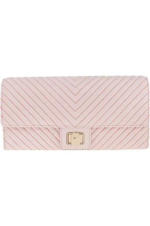 Furla Akcesoria, Kobieta, Różowy, ONE SIZE, Skóra, Portfel Continental Pop Star