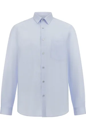 Boggi Milano Koszule, Mężczyzna, Niebieski, S, Bawełna, Koszula Regular Striped Cotton Poplin