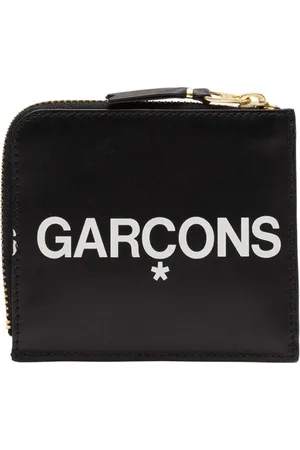 Comme des Garçons Akcesoria, Mężczyzna, Czarny, ONE SIZE, Skóra, Skórzany Portfel