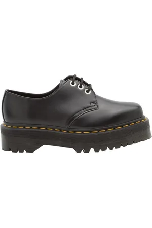 Dr. Martens Buty, Kobieta, Czarny, 39 EU, Skóra, Rikard Lakierowane Skórzane Buty na Platformie