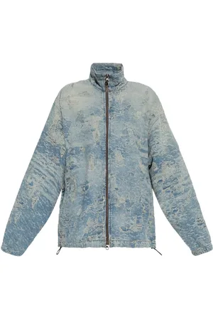 Diesel Kurtki, Mężczyzna, Niebieski, L, Denim, Stylowa kurtka jeansowa Denim Fashion