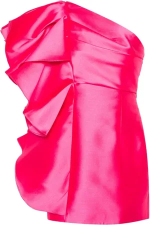 Solace Sukienki, Kobieta, Różowy, S, Poliester, Sukienki Fuchsia