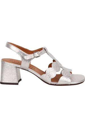 Chie Mihara Buty, Kobieta, Szary, 40 EU, Skóra, Sandały na słupku