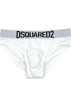 Dsquared2 Bielizna, Mężczyzna, Biały, S, Bawełna, Elastyczne majtki z logo
