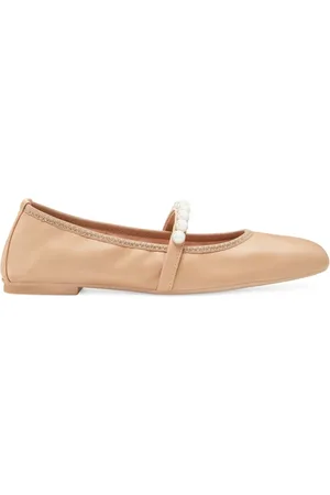 Stuart Weitzman Buty, Kobieta, Beżowy, 39 1/2 EU, Skóra, Goldie Ballet Flat