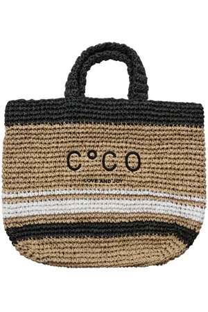 Co`Couture Torebki, Kobieta, Beżowy, ONE SIZE, Ręcznie Pleciona Torba Shopper Ze Słomy