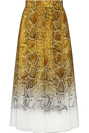 Max Mara Spódnice, Kobieta, Wielobarwność, M, Jedwabna spódnica Orche Print