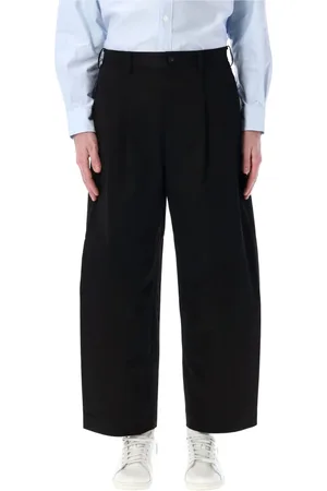 Comme des Garçons Spodnie, Mężczyzna, Czarny, S, Czarne Spodnie Chino O szerokich nogawkach