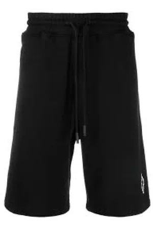 MARCELO BURLON Szorty, Mężczyzna, Czarny, S, Bawełna, Szorty Bermuda