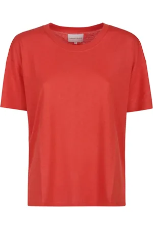 Loulou Studio Koszulki, Kobieta, Czerwony, XS, Wełna, Ezra Short Sleeved T-Shirt