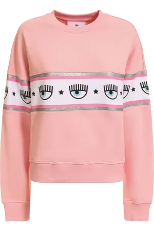 Chiara Ferragni Bluzy, Kobieta, Różowy, M, Bluza z kapturem