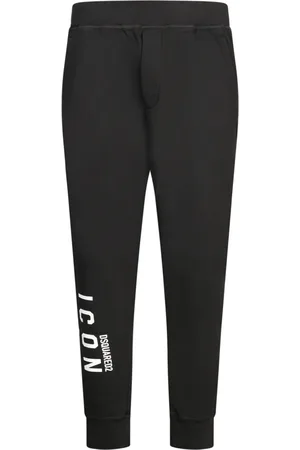 Dsquared2 Spodnie, Mężczyzna, Czarny, S, Bawełna, Czarne spodnie