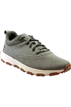 Timberland Buty, Mężczyzna, Zielony, 43 EU, Zielone Sportowe Trampki z Kanwy