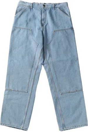Carhartt Jeansy, Mężczyzna, Niebieski, W29, Spodnie z podwójnymi kolanami