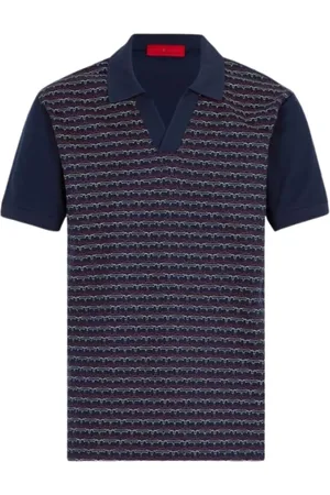 Carolina Herrera Koszulki, Mężczyzna, Niebieski, M, Bawełna, Koszulka Polo