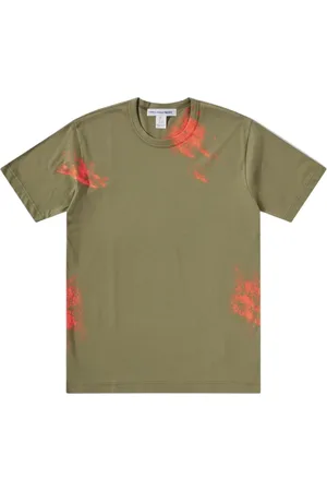 Comme des Garçons Koszulki, Mężczyzna, Zielony, L, Bawełna, Shirt T-Shirt