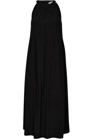 Co`Couture Sukienki, Kobieta, Czarny, L, Poliester, Elegancka Sukienka z Dekoltem typu Halter