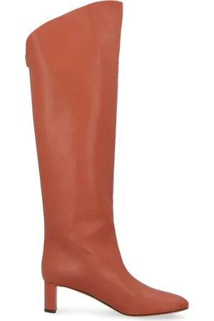 Maison Skorpios Buty, Kobieta, Czerwony, 41 EU, Okrągły Nosek Skórzane Buty