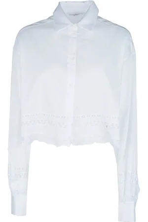 ERMANNO SCERVINO Bluzki, Kobieta, Biały, S, Bawełna, Koszule
