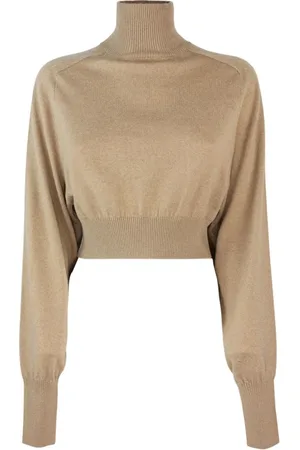 Sportmax Swetry, Kobieta, brązowy, M, Wełna, Sweter Ululato