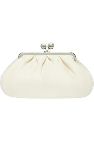 Max Mara Torebki, Kobieta, Beżowy, ONE SIZE, Kremowa Torba Pasticcino Średnia Clutch