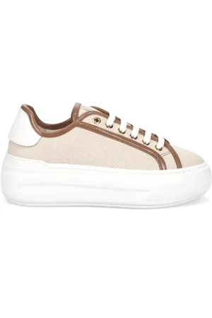 Furla Buty, Kobieta, Beżowy, 40 EU, Skóra, Sznurowane sneakersy Nuage