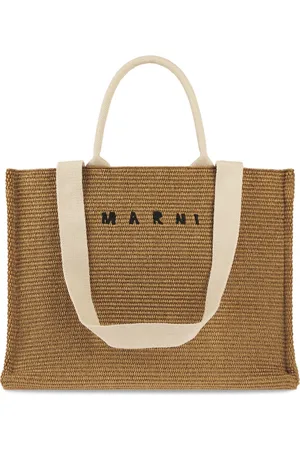 Marni Torebki, Mężczyzna, brązowy, ONE SIZE, Skóra, Stylowa Torba Tote