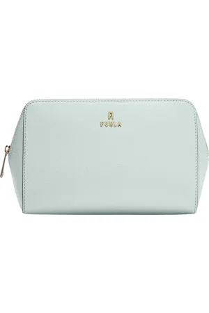 Furla Torebki, Kobieta, Zielony, ONE SIZE, Skóra, Camelia Cosmetic Case