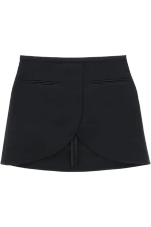 Courrèges Spódnice, Kobieta, Czarny, S, Mini spódniczka Ellipse Twill