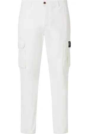 ECOALF Spodnie, Mężczyzna, Biały, W34, Spodnie Casualowe w Stylu Cargo