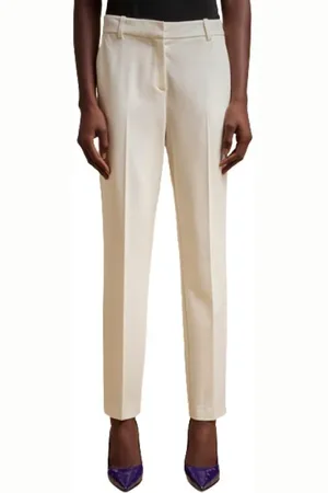 LIVIANA CONTI Spodnie, Kobieta, Biały, M, Białe Spodnie Slim Fit