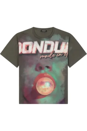 Dondup Koszulki, Kobieta, Wielobarwność, M, Szare T-shirty i Pola