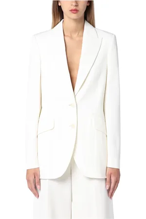 Stella McCartney Kurtki, Kobieta, Biały, XS, Marynarka jednorzędowa