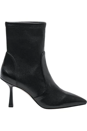 Stuart Weitzman Buty, Kobieta, Czarny, 40 EU, Skóra, Botki Skórzane Max 85