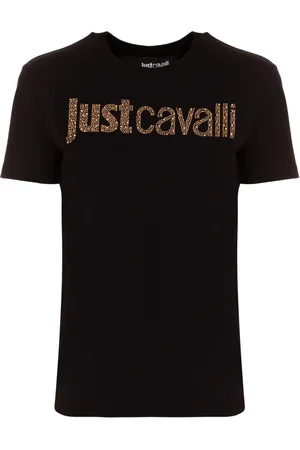 Roberto Cavalli Koszulki, Kobieta, Czarny, XS, Koszulki i Pola Czarne