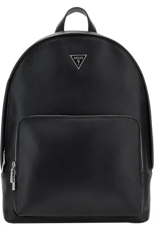 Guess Torebki, Mężczyzna, Czarny, ONE SIZE, Modny plecak z metalowymi detalami