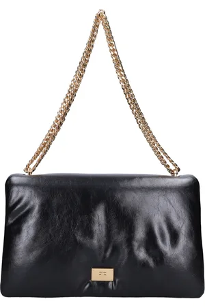 Elisabetta Franchi Torebki, Kobieta, Czarny, ONE SIZE, Skóra, Torebka na ramię