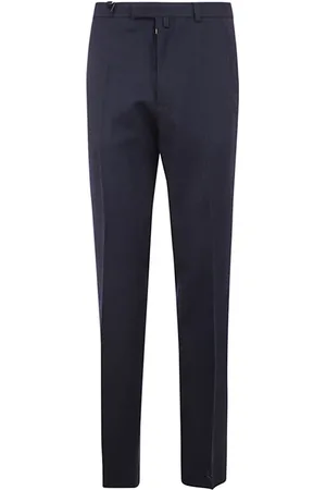 Maison Margiela Spodnie, Mężczyzna, Niebieski, W44, Bawełna, Spodnie Slim-fit