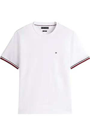 Tommy Hilfiger Koszulki, Mężczyzna, Biały, XL, Krótki Rękaw T-shirt Regular Fit