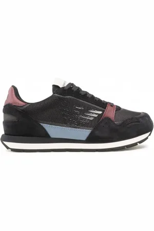 Emporio Armani Buty, Mężczyzna, Wielobarwność, 42 1/2 EU, Poliester, Stylowe Sneakersy