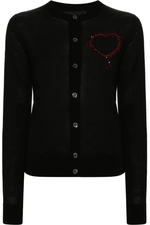 Dsquared2 Swetry, Kobieta, Czarny, M, Sweter Rozpinany