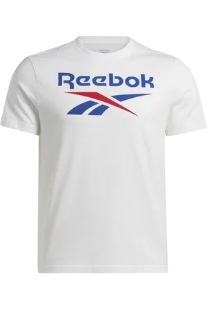Reebok Koszulki, Kobieta, Biały, L, RI Układany Logo